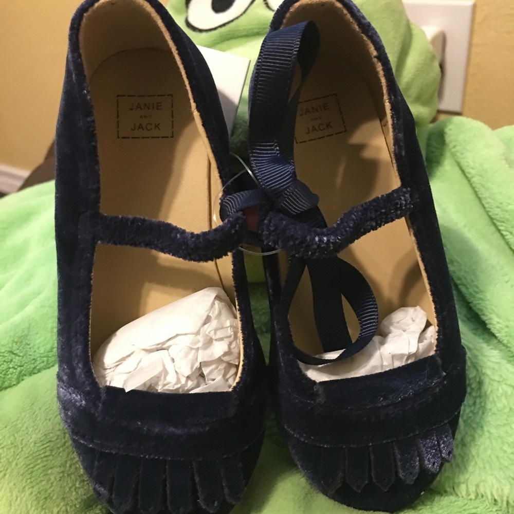 Janie & Jack Velvet Dress Shoes